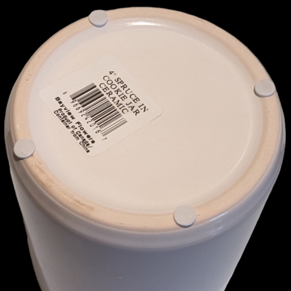 Milk and Cookies Served Nightly Through Christmas Cookie Jar Vase Planter - Picture 6 of 8